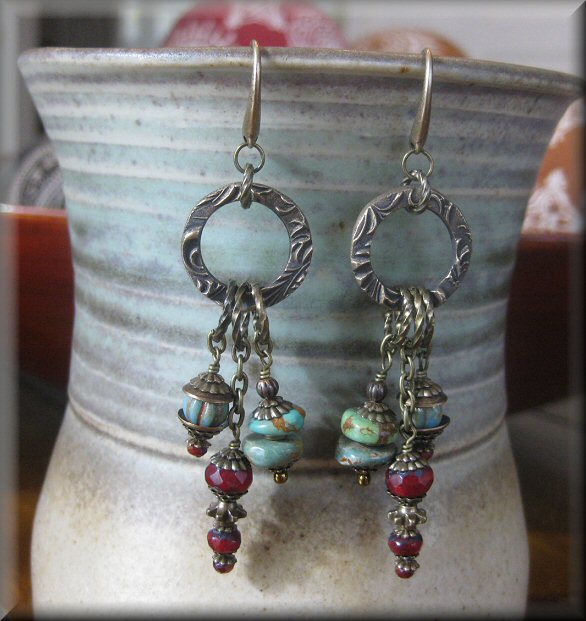 Red and Turquoise Charm Catcher