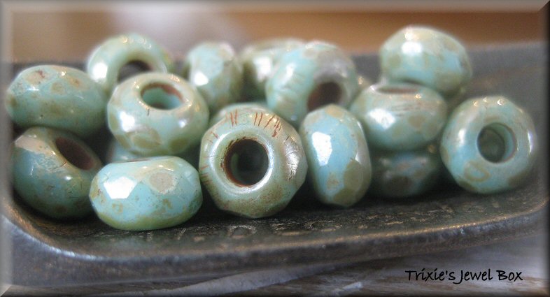 Large Hole Rondelle Beads